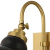 Possini Euro Design Possini Euro Lilith 13 1/2" High Antique Brass Plug-In Wall Light - 3 of 4