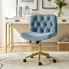 Nigel Modern Flannel Office Chair with Tilt and Adjustable Height Mecha|HULALA HOME - 2 of 4