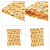Unique Bargains Women Durable Drawstring Cosmetic Bag Orange Yellow 1 Pc - 3 of 3