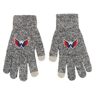 NHL Washington Capitals Gray Knit Gloves