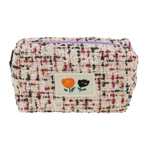 Unique Bargains 1 Pc Blue House Style Drawstring Makeup Bag for Vacation Polyester - 1 of 4