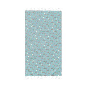 Oversized 37" x 71" Preppy Turkish Beach Towel by Ramus & Co - 1 of 4