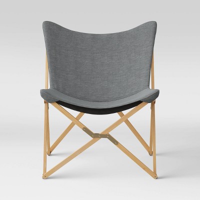 Wood Butterfly Chair Gray - Room 