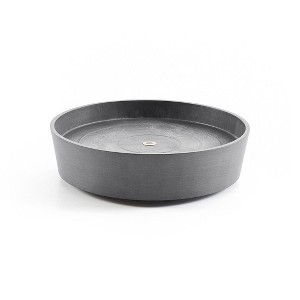 Ecopots Recycled Plastic Round Flower Pot Planter Saucer with Wheels - 1 of 4