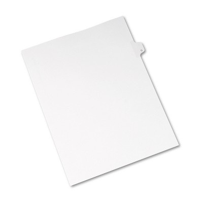 Avery Allstate-Style Legal Exhibit Side Tab Divider Title: G Letter White 25/Pack 82169