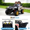 24V Electric UTV Car with Remote Control, 4-Wheeler Suspension, Soft Start, 3 Speeds, Led Lights, Bluetooth, Ride on Truck Kids 2-8 Years - 4 of 4