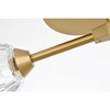 Elegant Lighting Zayne 3 - Light Flush Mount in  Gold - 2 of 4
