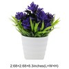 Unique Bargains Artificial Plants Spring Grass with Lotus Flowers Plastic 2.68"x2.68"x6.3" 1 Pc - 3 of 4