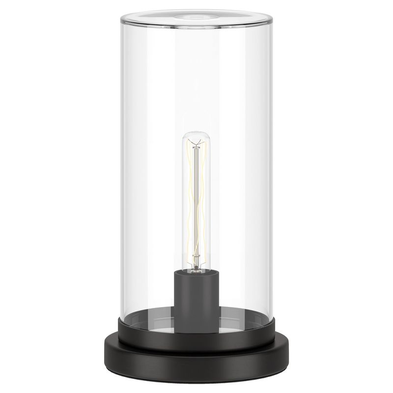 Hampton & Thyme 13" Tall Uplight Mini Lamp with Glass Shade, 1 of 9