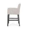 Upholstered 26 inch Counter Stool - Light Gray - 2 of 4