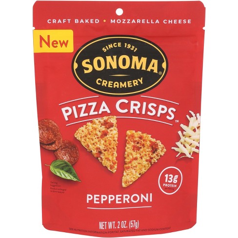 Sonoma Creamery Pizza Crisps Pepperoni - Case Of 6 - 2 Oz : Target