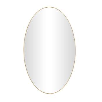 Contemporary Wood Oval Wall Mirror – Olivia & May