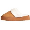Fifth & Luxe Women's Platform Slippers, House Slipper Shoes for Women, Comfortable Microsuede Slipper with Faux Fur Collar - 3 of 4