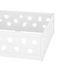 Okak Twin/Full Size Floor Bed Frame,White Solid Wood Toddler Bed with Safety Rails, Low Profile Design for Kids Bedroom & Nursery - 4 of 4