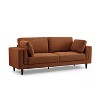 MINIMORE Modern Style 85''W Lassie 3Seater Square Arm Sofa - 3 of 4
