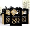 Big Dot of Happiness Adult 80th Birthday - Gold - Birthday Party Favor Boxes - Set of 12 - 3 of 4