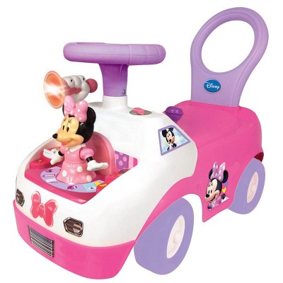 Kiddieland Minnie Mouse Dancing Activity Interactive Ride On Car with Sounds, Piano Tunes, and Lights for Ages 12-36 Months Old