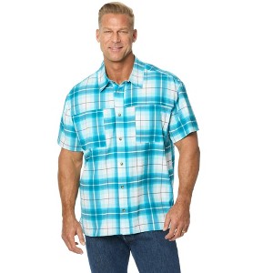 KingSize Men's Big & Tall Double Pocket Short Sleeve Performance Shirt - 1 of 4