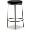 Pratt Performance Vegan Leather Swivel Counter Stool - Set of 2 Black  16.3"W x 16.3"D x 26"H - 4 of 4