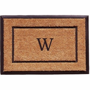 Calloway Mills 101632436W The General Monogram Doormat, 24" x 36", Letter W - 1 of 3