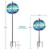Cyan Oasis 84-Inch Dawn Globe Wind Spinner - 4 of 4