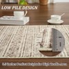 Coucheta 5*7ft Washable Boho Geometric Area Rug, Soft Non-Slip Neutral Modern Indoor Floor Carpet for Living&Dining Room, Bedroom, Home Office, Beige - 4 of 4