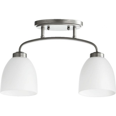 Quorum Lighting Reyes 2-Light Classic Nickel Ceiling Fan