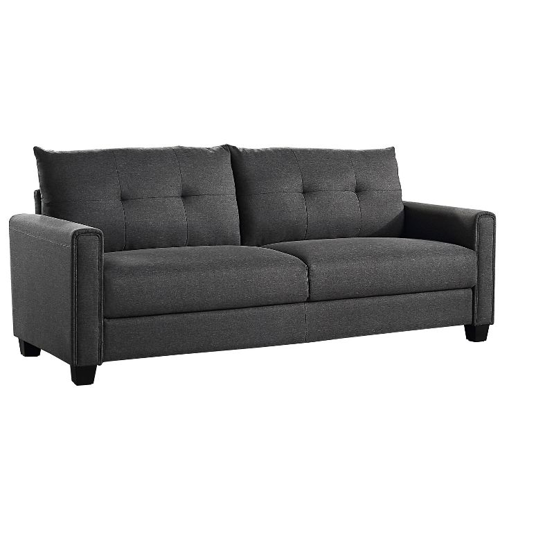 Modern 3-Seater Linen Upholstered Sofa - ModernLuxe, 4 of 7