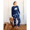 Leveret Womens Cotton Top Flannel Pant Pajamas - 2 of 3
