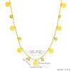 Gold-Tone Disc & Cubic Zirconia Dangle Necklace, Boho-Chic Jewelry for Women, Daily & Party Occasions - 3 of 4
