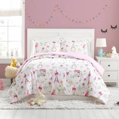 Twin/Twin XL 3pc Belle Comforter Set Blush - Lush Décor