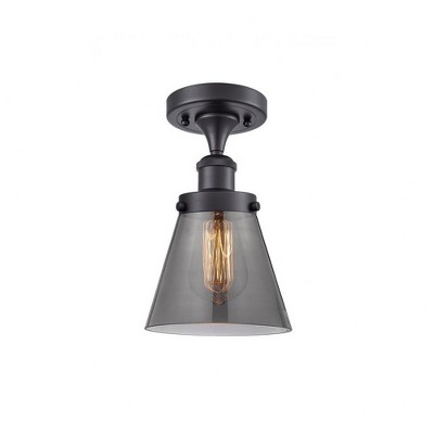 Innovations Lighting 1 - Light Semi-Flush Mount in  Matte Black