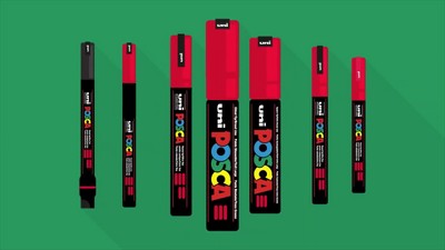 Uni Posca PC1MC Stifte – Extra Fine Bullet Tip Pen, Soft Colors | 8 Stück Set