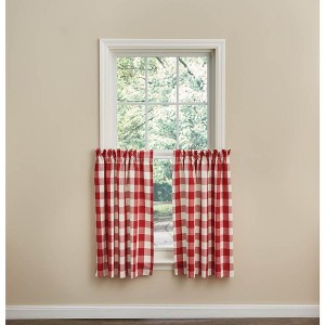 Park Designs Buffalo Check Tiers  - 36"L - Red&Cream - 1 of 3