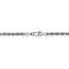 Black Bow Jewelry 3.3mm, 14k White Gold D/C Quadruple Rope Chain Necklace - 4 of 4