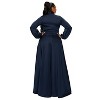 L I V D Women's Bella Donna Dress with Ribbon and Bishop Sleeves - 3 of 3