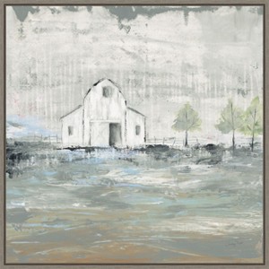 Amanti Art Iowa Barn I by Courtney Prahl Canvas Wall Art Print Framed 22 x 22-in. - 1 of 4