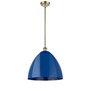 Plymouth Dome - 1 Light Stem Hung Pendant In Industrial Style-16.75 Inches Tall and 16 Inches Wide - 1 of 1