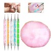 Nail Art Tools 22-piece Set, Resin Nail Art Palette, 2-way Acrylic Silicone Engraving Pen Dotting Pen Tools - 4 of 4