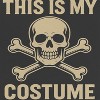 Rerun Island Women This Is My Costume Cross Skull Short Sleeve Graphic Cotton Retro Vintage Ranger Baby Tee - 2 of 4