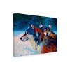 Trademark Fine Art - Marion Rose 'Wolves' Wood Slat Art - 4 of 4