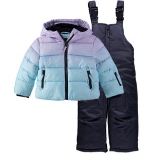 Rothschild Little/Big Girls' Ski Jacket and Snowbib Snowsuit Sets - 1 of 3