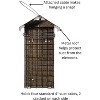JCs Wildlife Metal House Four Cake Suet Cage (Bronze) - 2 of 4