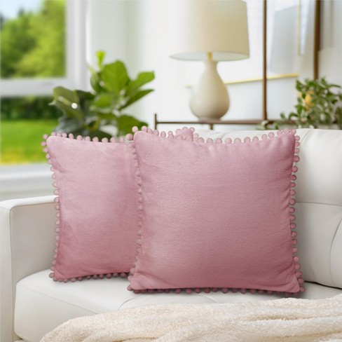 GIGIZAZA Decorative Small Lumbar Pillow Covers,Set of 2 Cushion Covers Velvet Cream Pillows,Sofa Throw 12 x 20 Pillow Covers