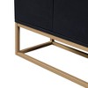 ORRD Modern Sideboard Buffet Cabinet with Push-to-Open Doors, Black & Gold Storage Cabinet with Adjustable Shelves for Dining Room & Entryway，Black - 4 of 4