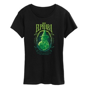 Women's - Wicked - Elphaba Wicked Witch Of The West Short Sleeve Graphic T-Shirt - 1 of 4