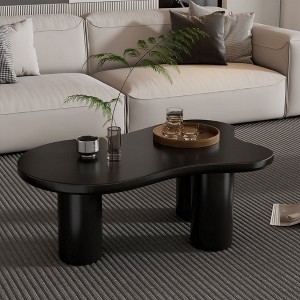 PAGED Modern Cloud Coffee Table Irregular End Table with Curved Legs for Living Room, Office - 1 of 4