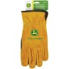 John Deere  Men's XL Split Cowhide Leather Gold Driver Glove JD00004-XL - 2 of 2