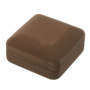 Unique Bargains Paper Velvet Cuboid Jewelry Box - 1 of 4