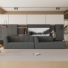 NicBex Couches for Living Room 112.2" L-Shaped Modular Sectional Sofa Bed Modern Minimalist Upholstered Free Combination Sofa - 3 of 4